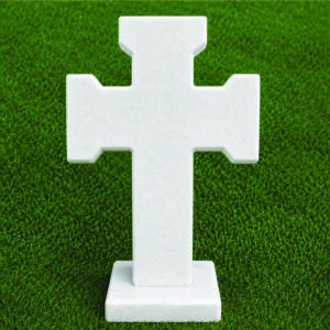 Cruz de Mármol Blanco – 28 cm